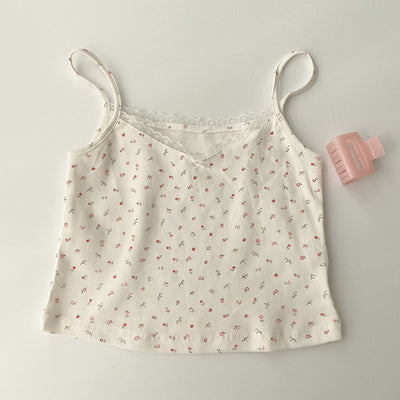 Blusa Camisola Mujer Verano Encaje Vintage Ajustada - Image 2