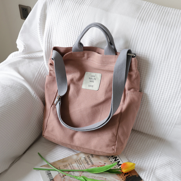 Bolsa Messenger de Lona Coreana - Diseño Minimalista y Funcional