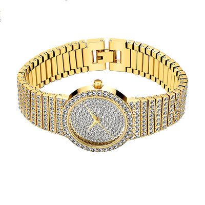 Reloj de Mujer Dorado Coreano con Diamantes Estrella Resistente al Agua - Image 8