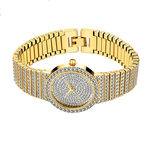 Reloj de Mujer Dorado Coreano con Diamantes Estrella Resistente al Agua - Image 8