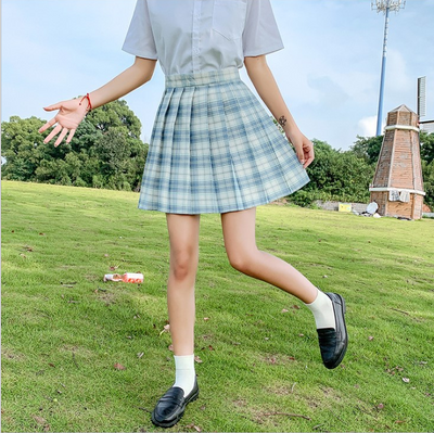 Falda Plisada Uniforme Escolar Japonés de Cintura Alta con Patrón Escocés - Image 15