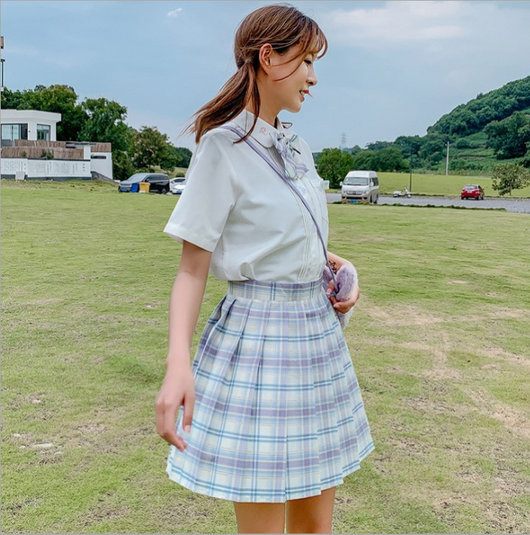 Falda Plisada Uniforme Escolar Japonés de Cintura Alta con Patrón Escocés - Image 11