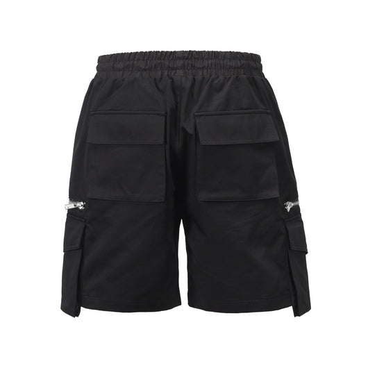 Shorts Cargo Punk Juveniles para Hombre - Diseño Industrial con Múltiples Bolsillos - Image 8