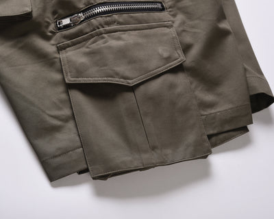 Shorts Cargo Punk Juveniles para Hombre - Diseño Industrial con Múltiples Bolsillos - Image 11