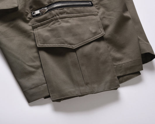 Shorts Cargo Punk Juveniles para Hombre - Diseño Industrial con Múltiples Bolsillos - Image 11