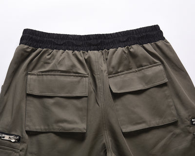 Shorts Cargo Punk Juveniles para Hombre - Diseño Industrial con Múltiples Bolsillos - Image 12