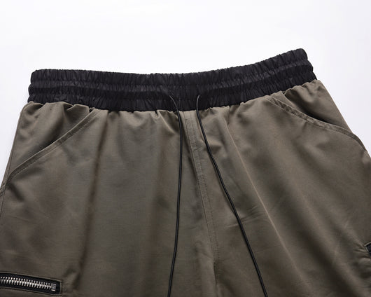 Shorts Cargo Punk Juveniles para Hombre - Diseño Industrial con Múltiples Bolsillos - Image 13