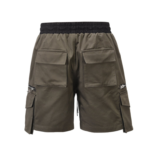 Shorts Cargo Punk Juveniles para Hombre - Diseño Industrial con Múltiples Bolsillos