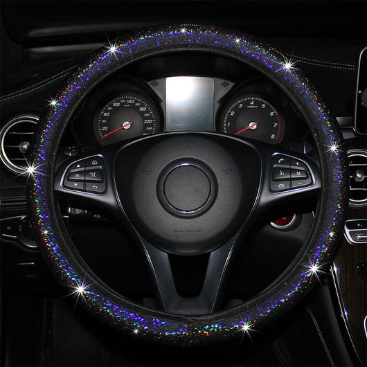 Funda Elástica para Volante con Lentejuelas Brillantes y Diseño Colorido - Image 14