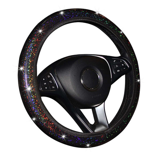 Funda Elástica para Volante con Lentejuelas Brillantes y Diseño Colorido - Image 2