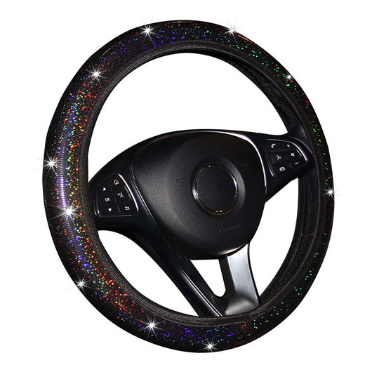 Funda Elástica para Volante con Lentejuelas Brillantes y Diseño Colorido - Image 2