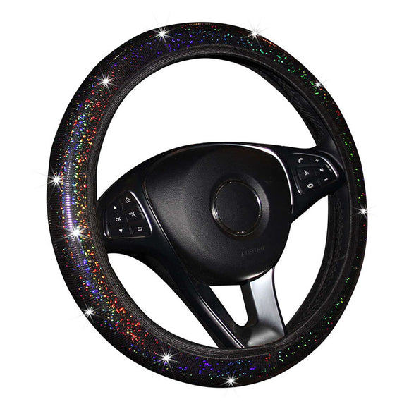 Funda Elástica para Volante con Lentejuelas Brillantes y Diseño Colorido