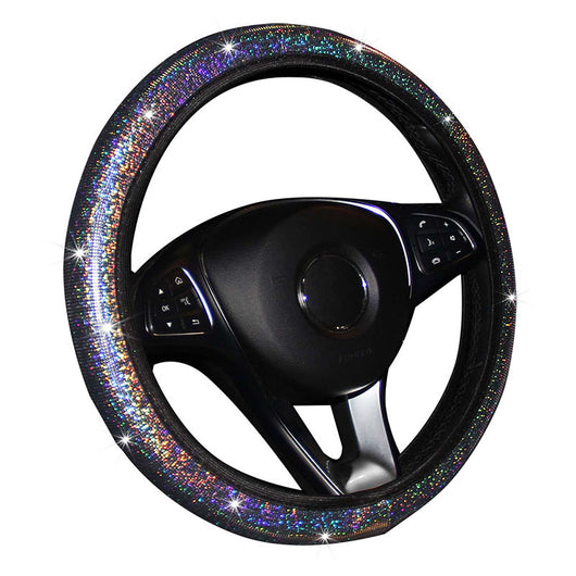 Funda Elástica para Volante con Lentejuelas Brillantes y Diseño Colorido - Image 3