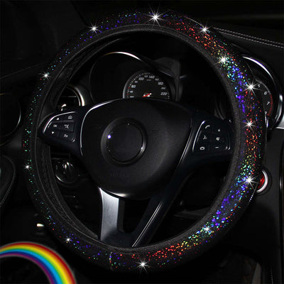 Funda Elástica para Volante con Lentejuelas Brillantes y Diseño Colorido - Image 6