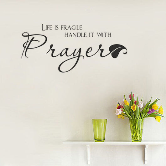Vinilo Decorativo La Vida es Frágil - Manéjala con Oración - Image 17