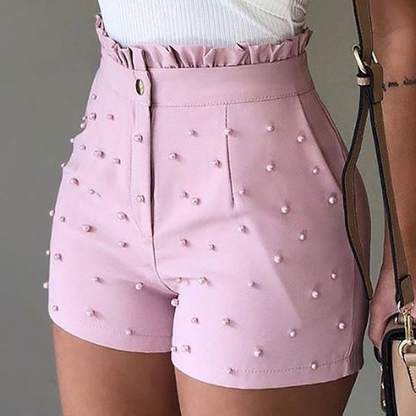 Shorts Sexy para Mujer con Detalles Brillantes - Estilo Explosivo