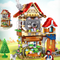 Bloques de Construcción Casa Navideña - Juguete Educativo Puzzle Creativo