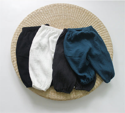 Pantalones Bloomers de Algodón y Lino con Estampado Antifigura - Image 5