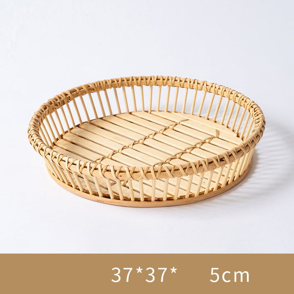 Canasta Tejida Artesanal Rattan - Organizador Multifuncional para el Hogar