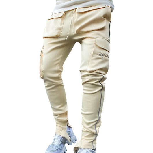 Pantalones Deportivos Casuales Hombre Corte Recto Reflectante Marca Trendy - Image 9