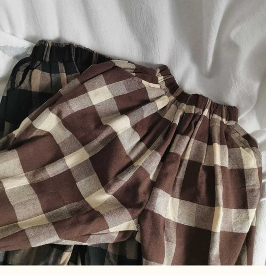 Pantalones Cortos Cuadrille Retro Holgados para Niños - Image 2