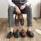 Zapatos Casuales de Cuero para Invierno - Mocasines Ejecutivos Cómodos