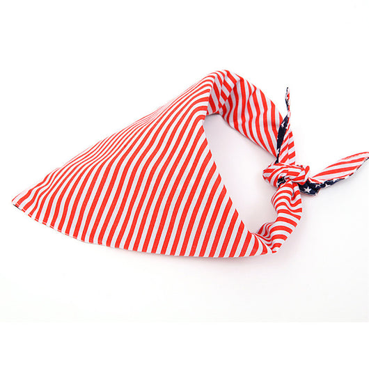 Pañuelo Triangular Bandera Americana para Mascotas - Image 2