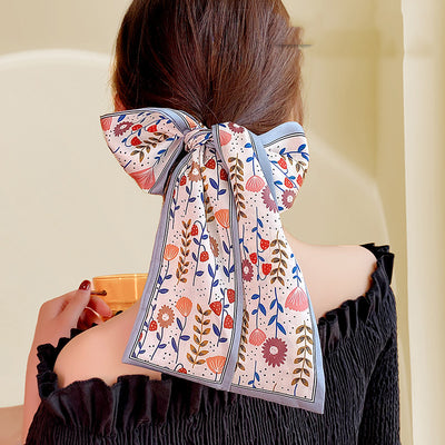 Pañuelo de Seda Estampado para Mujer - Diadema Versátil - Image 13