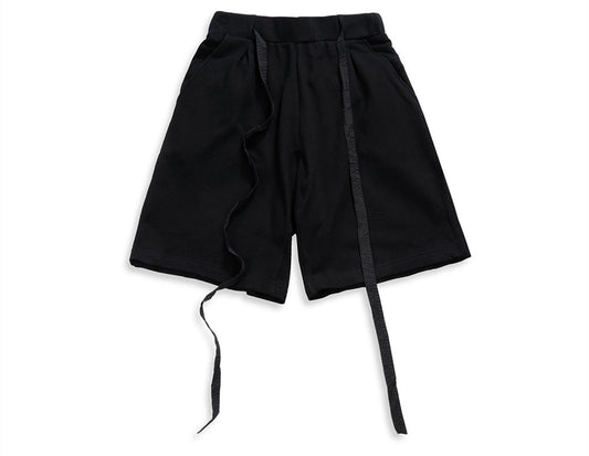 Pantalones Cortos de Algodón Terry Unisex con Cordón Ajustable