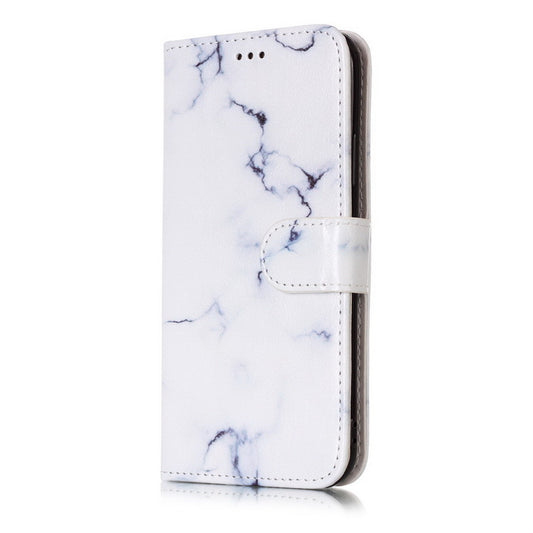 Funda Cartera Flip Mármol para iPhone 11 Pro Max, 12, X, XS Max, XR, 7, 8, 6 - Cuero 3D Visión