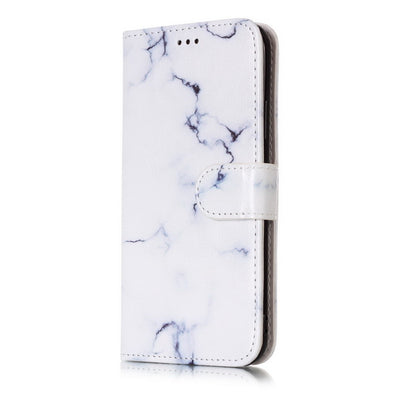 Funda Cartera Flip Mármol para iPhone 11 Pro Max, 12, X, XS Max, XR, 7, 8, 6 - Cuero 3D Visión