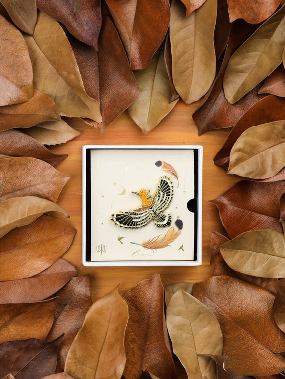Broche Lujo Margaritas y Pájaros - Accesorio Premium para Abrigo