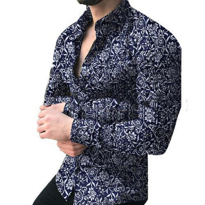 Blusa Casual Floral con Solapa para Talla Grande - Otoño e Invierno - Image 6