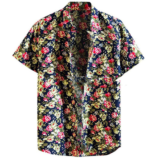 Blusa Casual Floral con Solapa para Talla Grande - Otoño e Invierno - Image 7