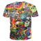 Camiseta Unisex Calavera 3D con Diseño Graffiti - Estilo Urbano Personalizado