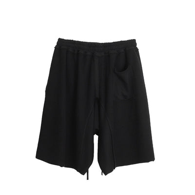 Shorts de Algodón con Costura Desgastada para Hombre - Image 7