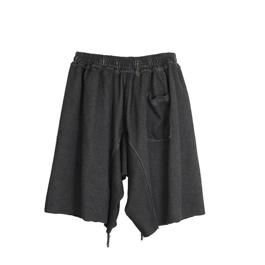 Shorts de Algodón con Costura Desgastada para Hombre - Image 2