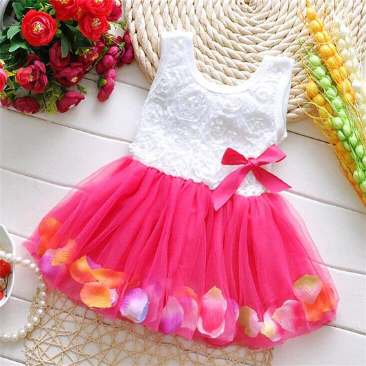 Vestido Infantil con Estampado Europeo y Americano