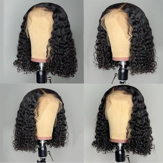 Peluca Rizada Negra Flequillo Lateral - Cabello Sintético Voluminoso Estilo Fashion - Image 2