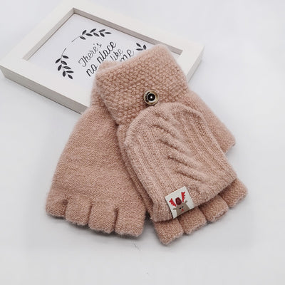 Guantes de Lana Tejidos con Dedos Convertibles para Niños - Image 10
