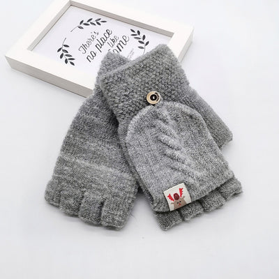 Guantes de Lana Tejidos con Dedos Convertibles para Niños - Image 13