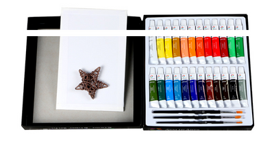 Set de Pintura Acrílica 24 Colores con Paleta y Pinceles Profesionales - Image 9