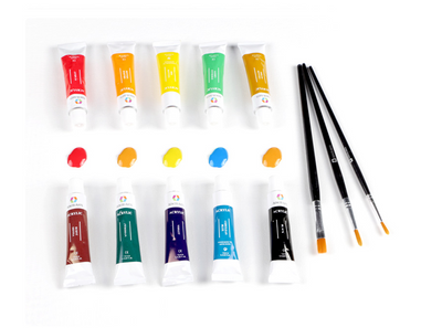 Set de Pintura Acrílica 24 Colores con Paleta y Pinceles Profesionales - Image 8