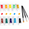 Set de Pintura Acrílica 24 Colores con Paleta y Pinceles Profesionales
