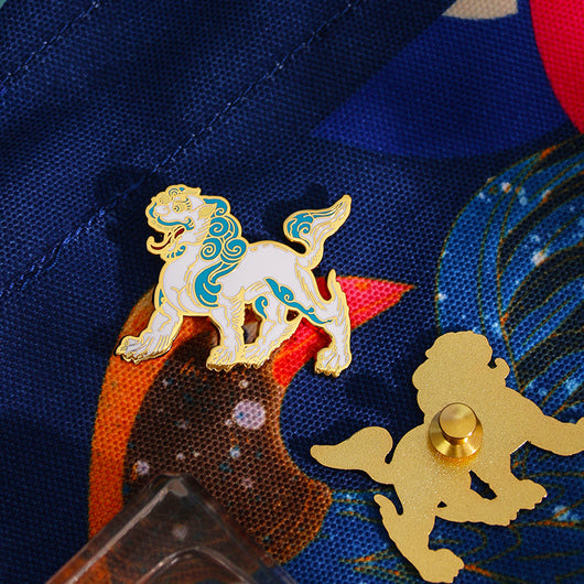 Broches de Metal Leones Academia Dunhuang - Diseño Artístico Tradicional - Image 8