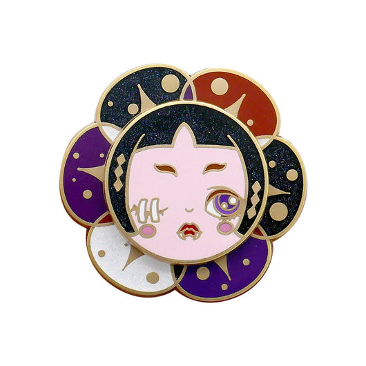 Broche Diseño Fantasy Kite Series Negro - Distintivo Esmaltado Personalidad Única - Image 6