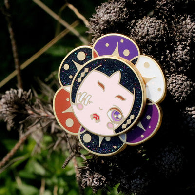 Broche Diseño Fantasy Kite Series Negro - Distintivo Esmaltado Personalidad Única - Image 4