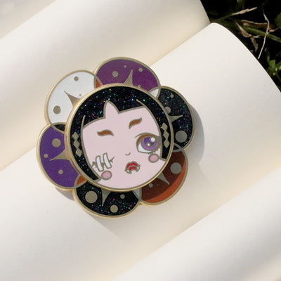 Broche Diseño Fantasy Kite Series Negro - Distintivo Esmaltado Personalidad Única - Image 5