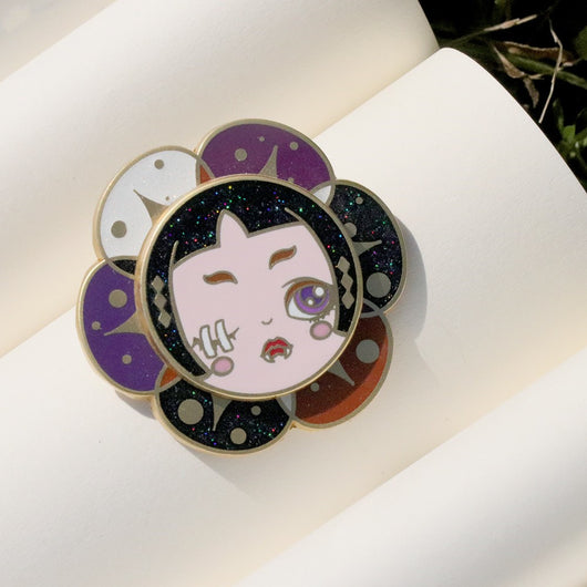 Broche Diseño Fantasy Kite Series Negro - Distintivo Esmaltado Personalidad Única - Image 5