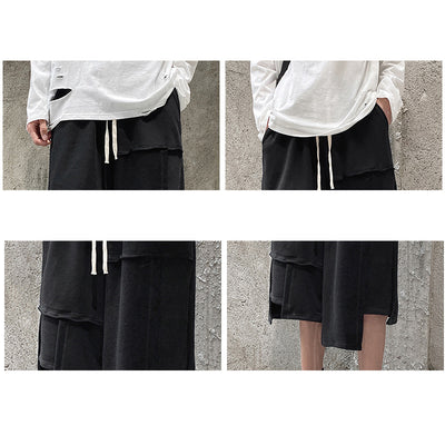 Shorts Deportivos Hip-Hop Diseño Irregular para Hombre - Estilo Urbano Casual - Image 4